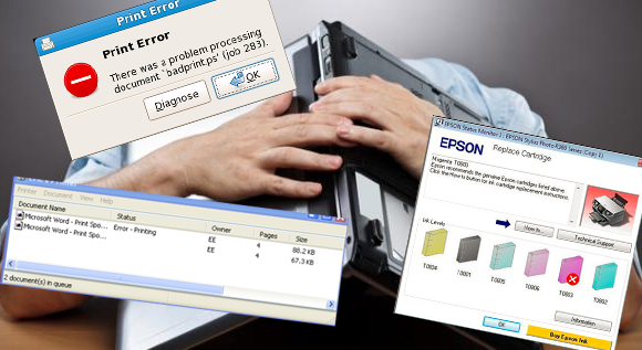 Como resolver problemas simples do Cartucho de Tinta?